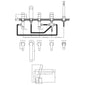 Nuie Arvan  Deck Mounted 5 Tap Hole Bath Shower Mixer - Chrome - welovecouk