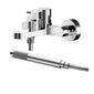 Nuie Arvan Wall Mounted Bath Shower Mixer With Kit - Chrome - welovecouk