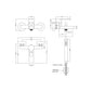 Nuie Arvan Wall Mounted Bath Shower Mixer With Kit - Chrome - welovecouk