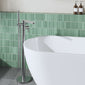 Nuie Arvan  Freestanding Bath Shower Mixer - Brushed Gun Metal - welovecouk