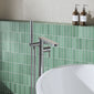 Nuie Arvan  Freestanding Bath Shower Mixer - Brushed Gun Metal - welovecouk