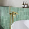  Nuie Arvan Freestanding Bath Shower Mixer - Brushed Brass - welovecouk