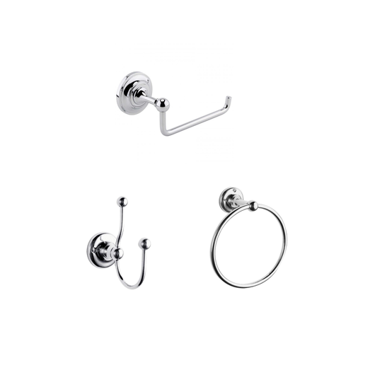  Hudson Reed 3 Piece Chrome Accessory Pack