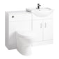 Alpha Foundation Straight Single Ended Bath Suites 1600 x 700 with Vanity & WC