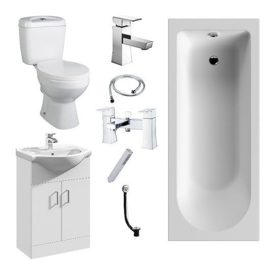  Alpha Sloane Vanity Complete Bathroom Suite 1700 x 700mm