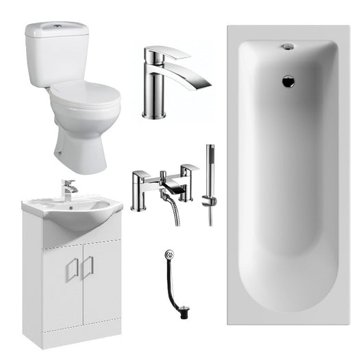  Alpha Sloane Vanity Complete Bathroom Suite 1700 x 700mm - welovecouk