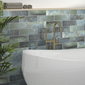 Cut Sample: Lombardy Emerald Rectangle Ceramic Tiles - welovecouk