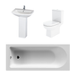 Asselby Foundation Straight Single Ended Bath Suites 1800 x 800