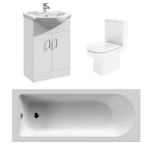  Asselby Vanity Foundation Straight Single Ended Bath Suites 1800 x 800