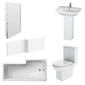 Asselby 1800mm L Shape Shower Bathroom Suite