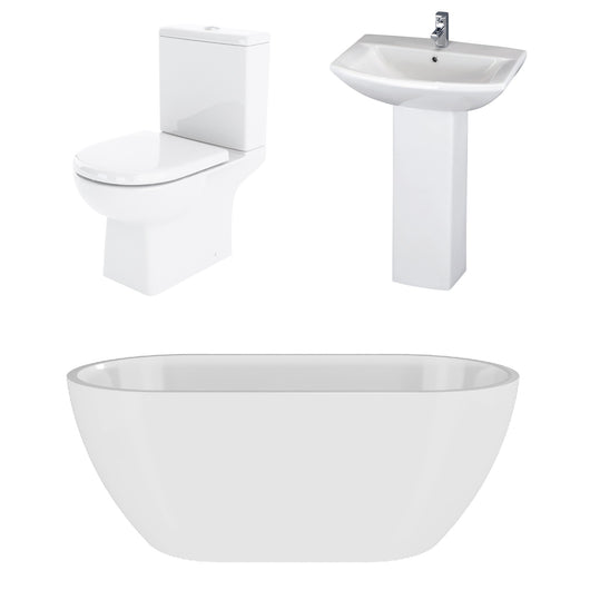  Asselby Freestanding Ashford Double Ended Bath Suites - 1600 x 750