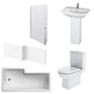 Asselby 1800mm L Shape Shower Bathroom Suite