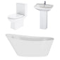 Asselby Freestanding Serenity Slipper Bath Suites - 1500 x 750