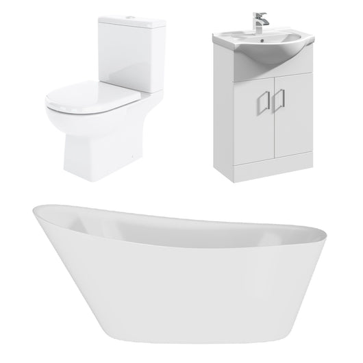  Asselby Freestanding Serenity Slipper Vanity Bath Suites - 1600 x 750