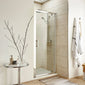 Rene 1900 x 800 Pivot Shower Door - 6mm Glass - welovecouk