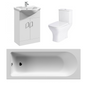 Ava Vanity Foundation Straight Single Ended Bath Suites 1500 x 700