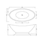 BC Designs Kurv Freestanding Bath 1890 x 900 (No Waste) - Powder Grey