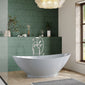 BC Designs Kurv Freestanding Bath 1890 x 900 (No Waste) - Powder Grey