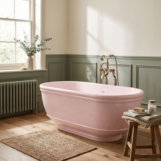  BC Designs Highcroft Freestanding Bath 1745 x 895 x 616 - Rose Bloom