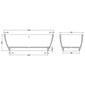 BC Designs Vive Freestanding Bath 1610 x 750 (No Waste) - Industrial Grey