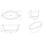 BC Designs Esseta Freestanding Bath 1510 x 760 (No Waste) - Powder Blue