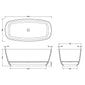 BC Designs Divita Freestanding Bath 1495 x 720 (No Waste) - Industrial Grey