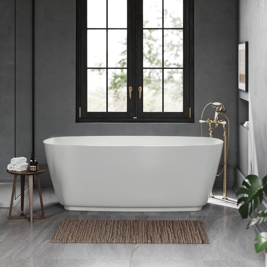 BC Designs Divita Freestanding Bath 1495 x 720 (No Waste) - Industrial Grey