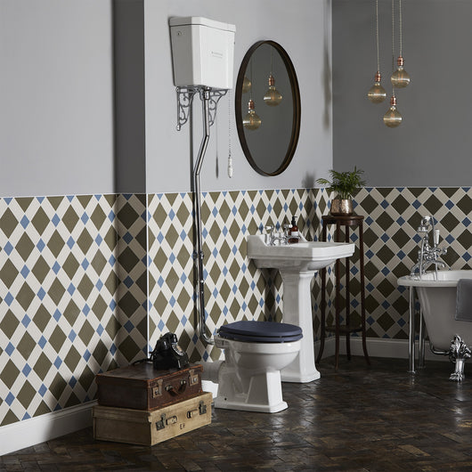  Bayswater Fitzroy Traditional High Level Toilet with Pull Chain Cistern - welovecouk