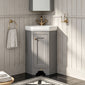 Bayswater Traditional Corner Basin Unit - Plummett Grey