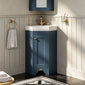 Bayswater Traditional Corner Basin Unit - Stiffkey Blue