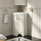Bayswater Traditional Corner Unit and Basin - Pointing White