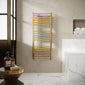 SDG 1200 x 600 Brushed Brass Straight Heated Towel Rail
