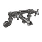 Hudson Reed White Topaz With Crosshead Wall Mounted Bath Filler - Brushed Pewter - BC703HXWM - welovecouk