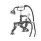 Hudson Reed White Topaz With Lever Deck Mounted Bath Shower Mixer - Brushed Pewter - welovecouk