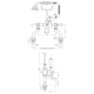 Hudson Reed White Topaz With Lever Deck Mounted Bath Shower Mixer - Brushed Pewter - welovecouk
