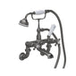 Hudson Reed White Topaz With Crosshead Wall Mounted Bath Shower Mixer - Brushed Pewter - welovecouk