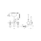 Hudson Reed White Topaz With Crosshead Wall Mounted Bath Shower Mixer - Brushed Pewter - welovecouk