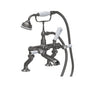 Hudson Reed White Topaz With Lever Deck Mounted Bath Shower Mixer - Brushed Pewter - welovecouk