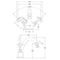 Hudson Reed White Topaz With Crosshead Mono Basin Mixer - Brushed Pewter - BC705HX - welovecouk