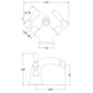 Hudson Reed White Topaz With Lever Bidet Tap - Brushed Pewter - welovecouk