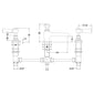 Hudson Reed White Topaz With Lever 3 Tap Hole Basin Mixer - Brushed Pewter - welovecouk