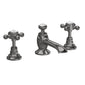 Hudson Reed White Topaz With Crosshead 3 Tap Hole Basin Mixer  - Brushed Pewter - BC707HX - welovecouk