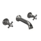 Hudson Reed White Topaz With Crosshead Wall Mounted Bath Spout - Brushed Pewter - BC709DX - welovecouk