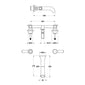 Hudson Reed White Topaz With Lever 3 Tap Hole Wall Mounted Basin Mixer - Brushed Pewter - welovecouk