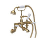 Hudson Reed White Topaz With Lever Wall Mounted Bath Shower Mixer - Brushed Brass - BC804HLWM - welovecouk