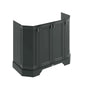 BC Designs Victrion 4-Door Angled Vanity Unit 1000mm Wide - Dark Lead - welovecouk