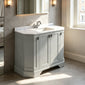 BC Designs Victrion 1000mm 4-Door Angled Vanity Unit with Basin - Earl Grey