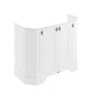 BC Designs Victrion 4-Door Angled Vanity Unit 1000mm Wide - Nimbus White - welovecouk