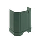 BC Designs Victrion 3-Door Angled Vanity Unit 750mm Wide - Forest Green - welovecouk