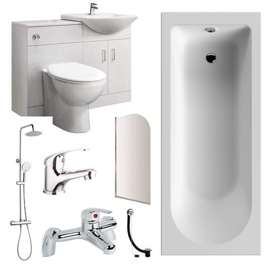  Buckingham 1600mm Complete Shower Bathroom Suite